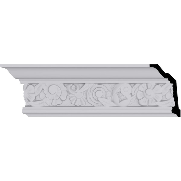 Ekena Millwork 4 1/2"H x 2 5/8"P x 5 1/8"F x 94 1/2"L, (13 1/4" Repeat), Emery Crown Moulding MLD04X03X05EM - main
